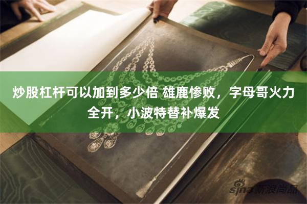 炒股杠杆可以加到多少倍 雄鹿惨败，字母哥火力全开，小波特替补爆发