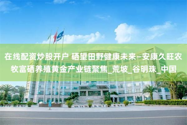 在线配资炒股开户 硒望田野健康未来—安康久旺农牧富硒养殖黄金产业链聚焦_荒坡_谷明珠_中国
