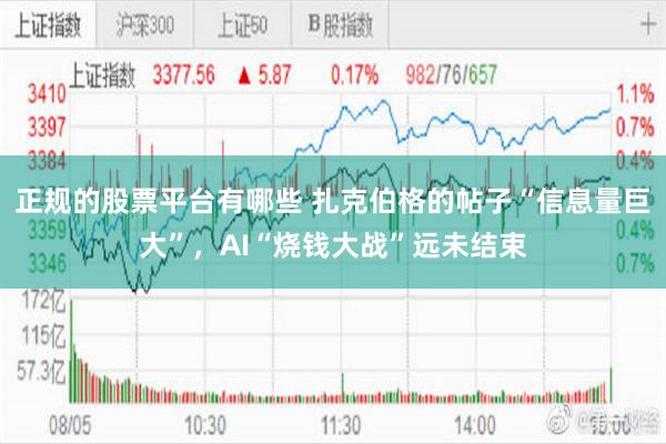 正规的股票平台有哪些 扎克伯格的帖子“信息量巨大”，AI“烧钱大战”远未结束