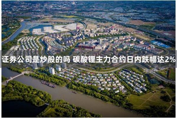 证券公司是炒股的吗 碳酸锂主力合约日内跌幅达2%