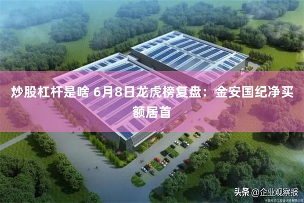 炒股杠杆是啥 6月8日龙虎榜复盘:金安国纪净买额居首