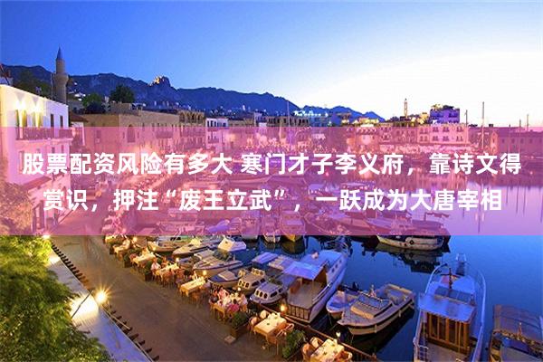 股票配资风险有多大 寒门才子李义府，靠诗文得赏识，押注“废王立武”，一跃成为大唐宰相