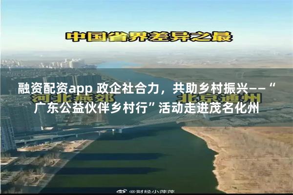 融资配资app 政企社合力,共助乡村振兴——“广东公益伙伴乡村行”活动走进茂名化州