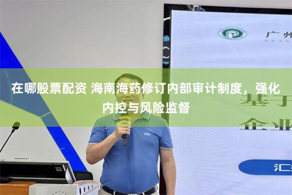 在哪股票配资 海南海药修订内部审计制度，强化内控与风险监督