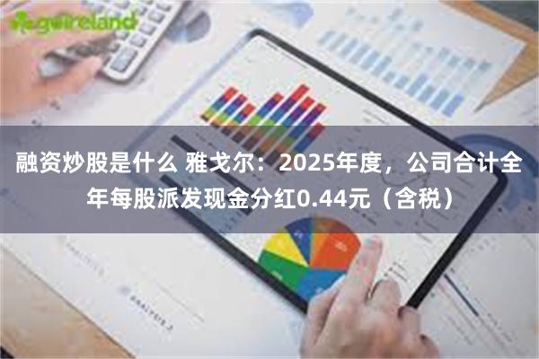 融资炒股是什么 雅戈尔：2025年度，公司合计全年每股派发现金分红0.44元（含税）