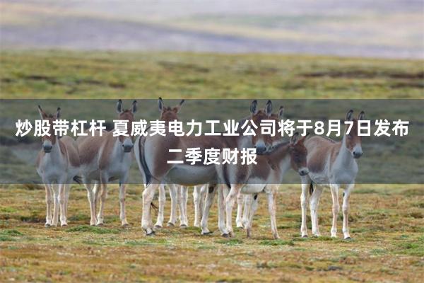 炒股带杠杆 夏威夷电力工业公司将于8月7日发布二季度财报
