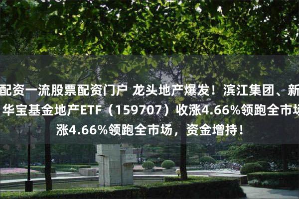 配资一流股票配资门户 龙头地产爆发！滨江集团、新城控股涨停，华宝基金地产ETF（159707）收涨4.66%领跑全市场，资金增持！