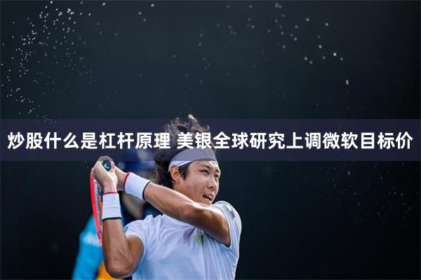 炒股什么是杠杆原理 美银全球研究上调微软目标价
