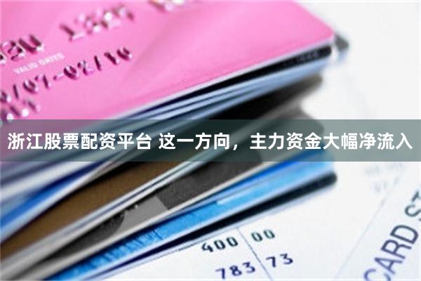 浙江股票配资平台 这一方向，主力资金大幅净流入