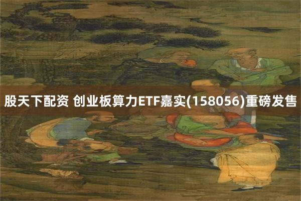 股天下配资 创业板算力ETF嘉实(158056)重磅发售