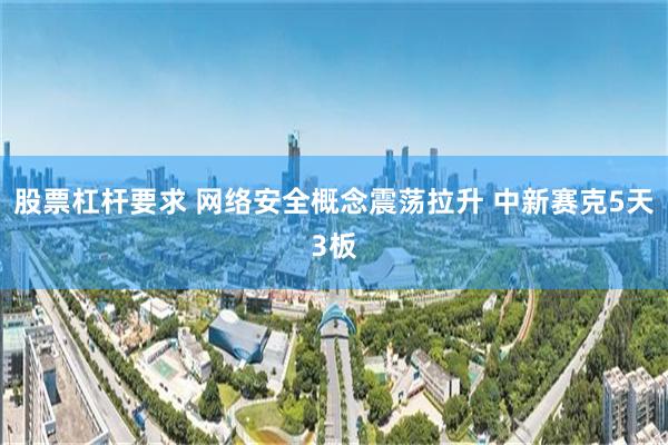 股票杠杆要求 网络安全概念震荡拉升 中新赛克5天3板